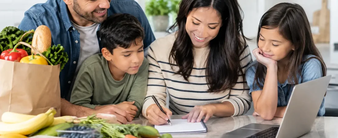 A Grocery Budget Example for a Family of Four